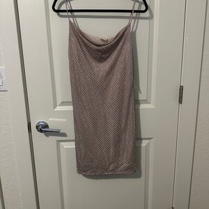 Elegant Pink Sparkly Dress